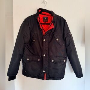 Pacific Trail Black and Orange Boy’s  Jacket. Size 14/16